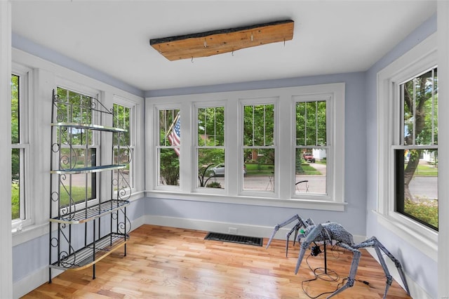 sunroom with a wealth of natural light