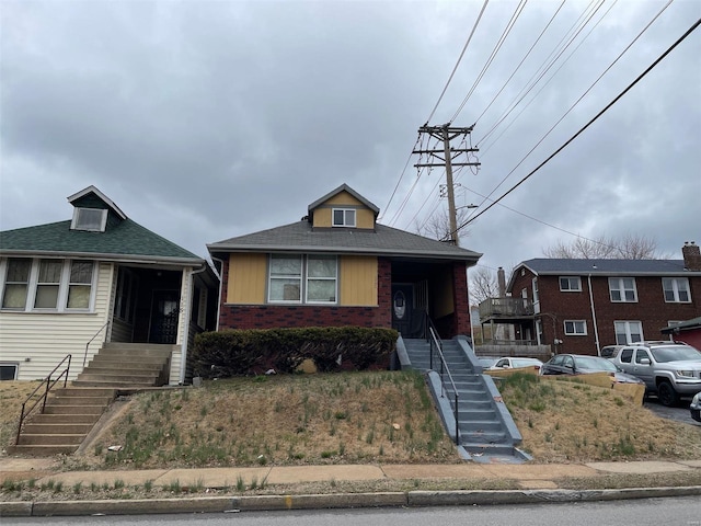 view of bungalow-style home