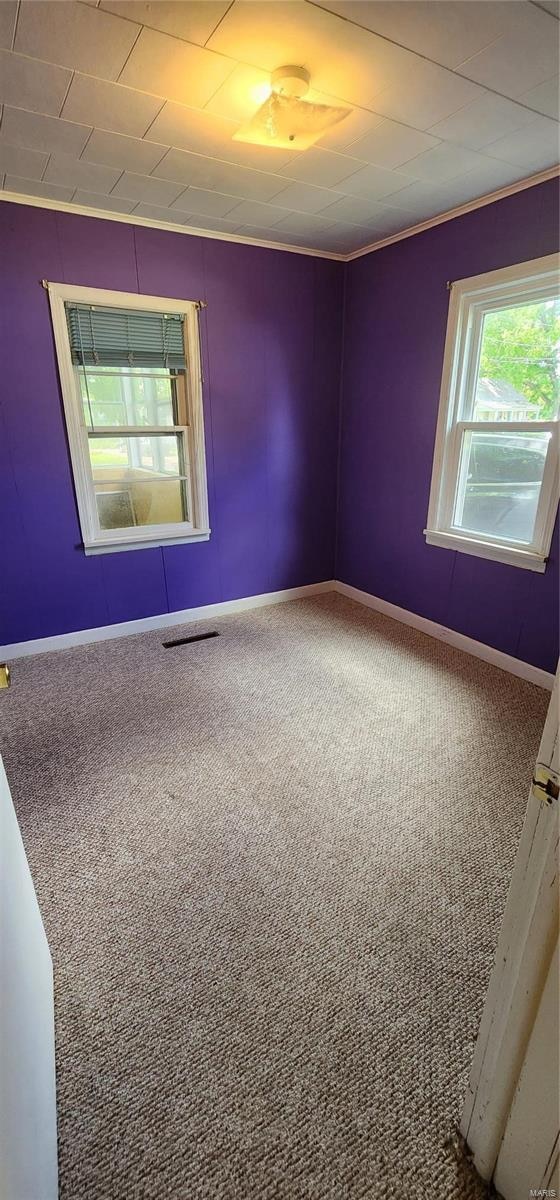 view of carpeted empty room