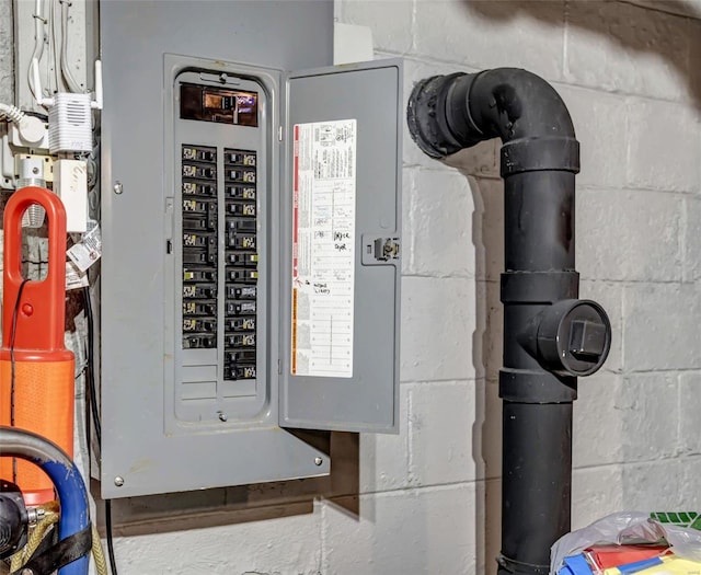 utility room featuring electric panel