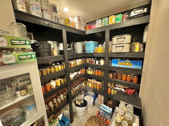 view of pantry