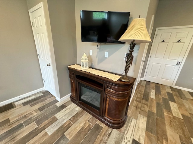 interior details with wood-type flooring