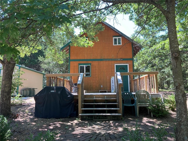 view of rear view of property