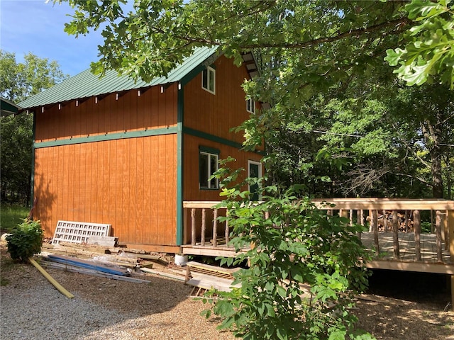 exterior space with a deck