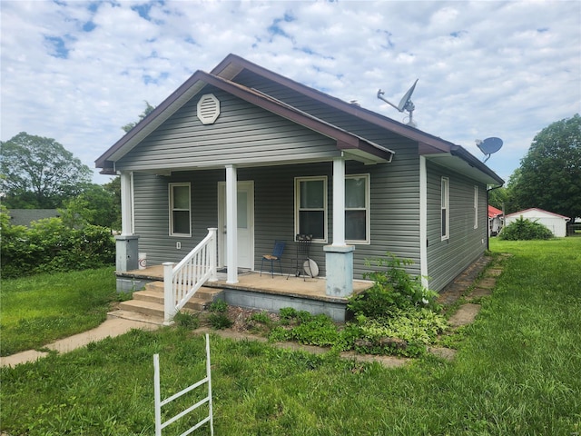 bungalow-style house featuring a porch