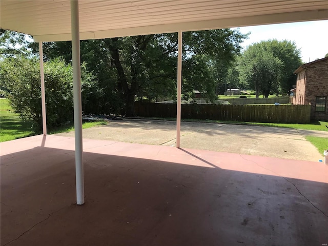 view of patio / terrace with fence