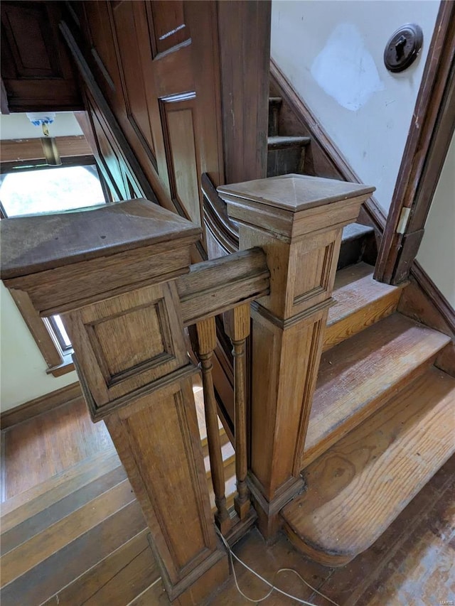 interior space featuring hardwood / wood-style flooring