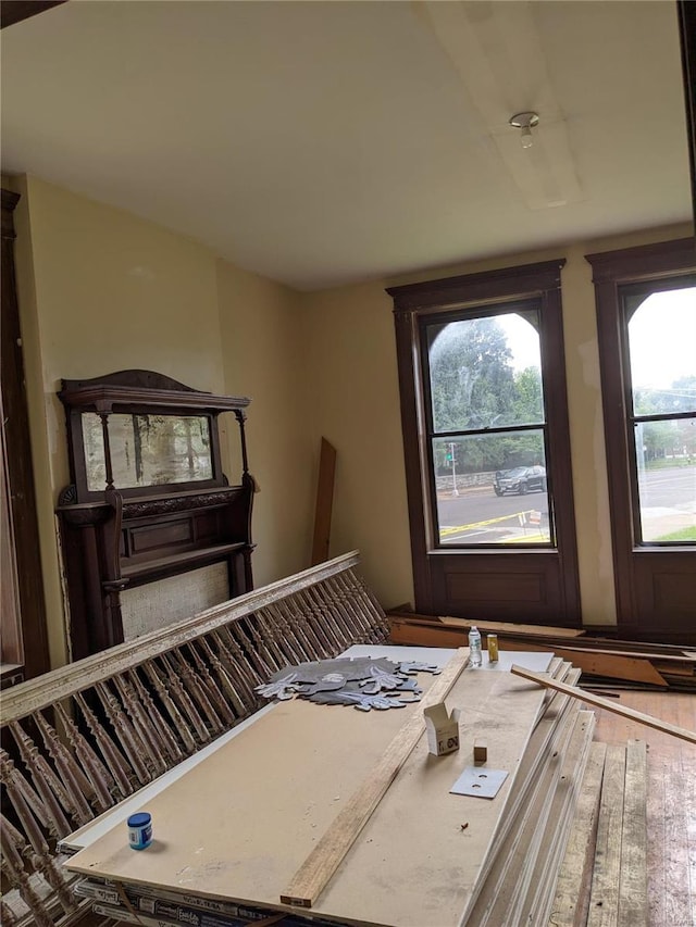 bedroom featuring hardwood / wood-style flooring