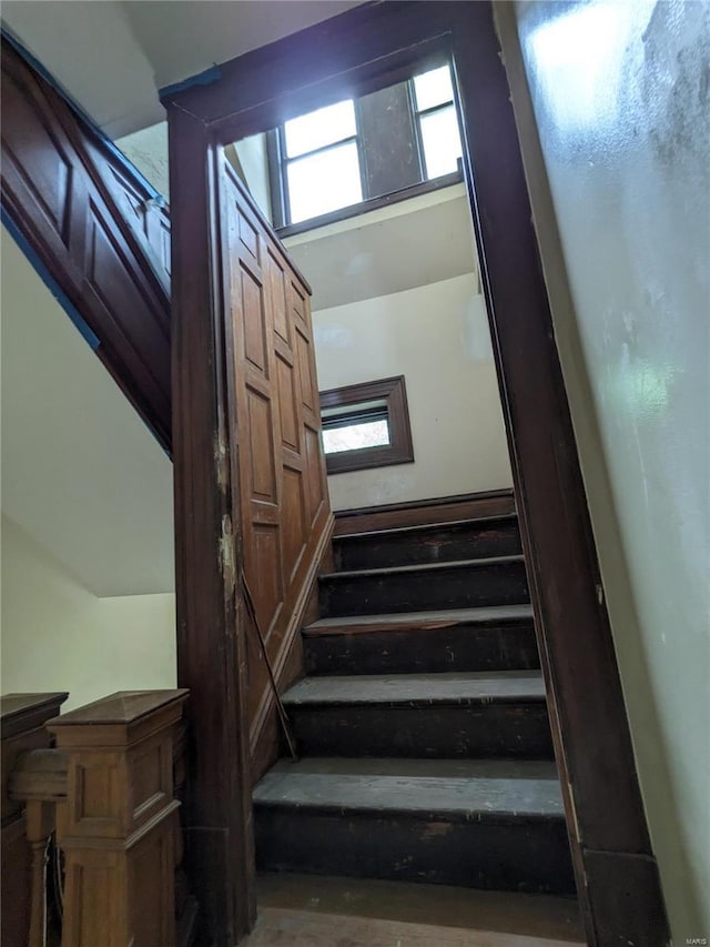 view of staircase