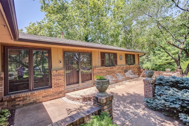 exterior space featuring a patio area