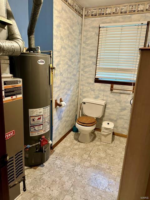 utilities featuring gas water heater