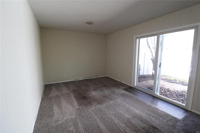 view of carpeted empty room