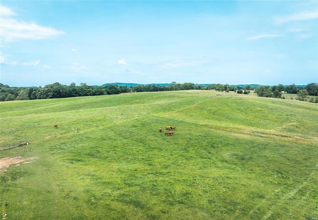 exterior space featuring a rural view