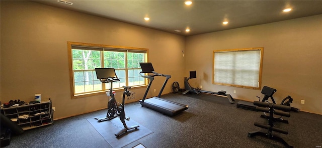 view of exercise room