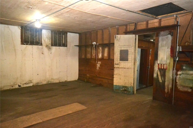 view of basement