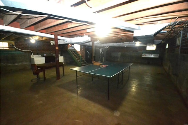 view of basement