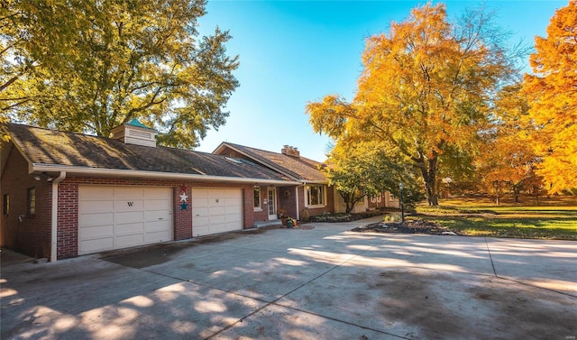 view of front of house featuring a garage