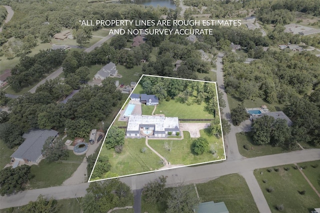 birds eye view of property