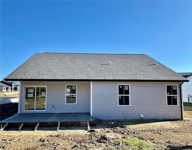 rear view of house featuring a patio area