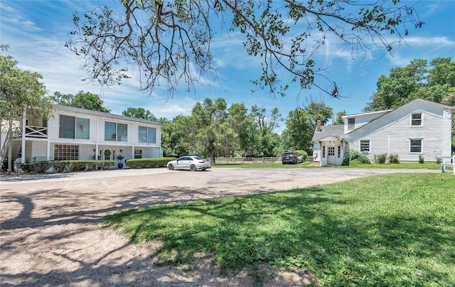 exterior space with a yard