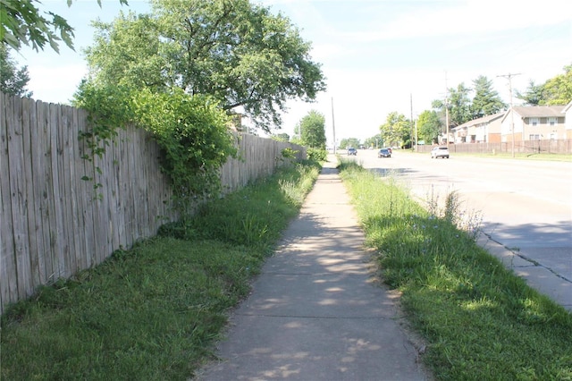 view of road