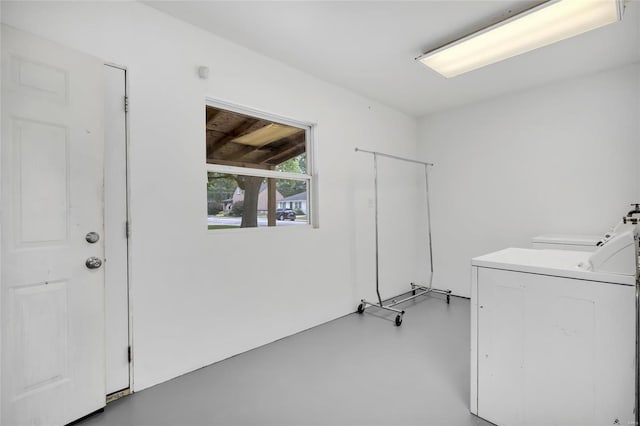 laundry area featuring washer and dryer