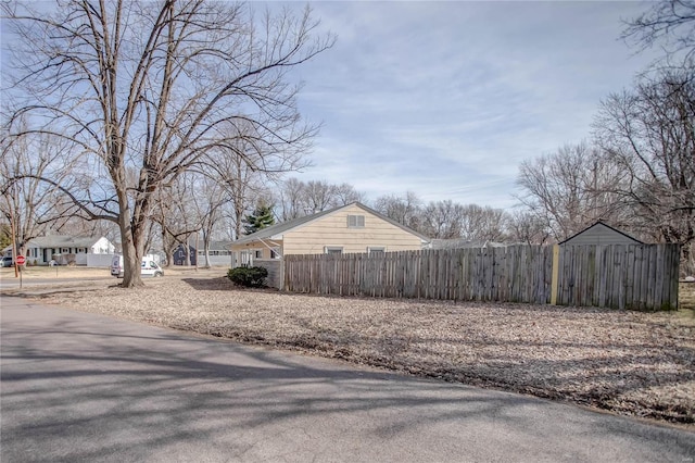 exterior space with fence