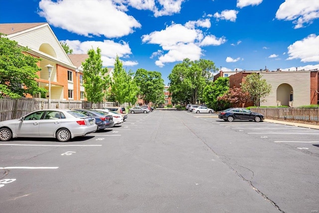 view of parking / parking lot