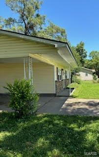 view of home's exterior featuring a garage