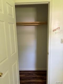 view of closet