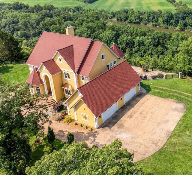 birds eye view of property