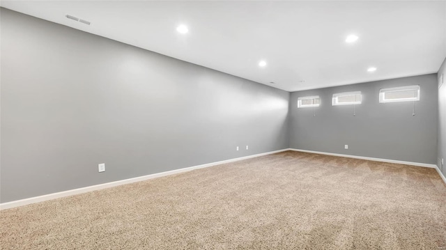 empty room with carpet floors