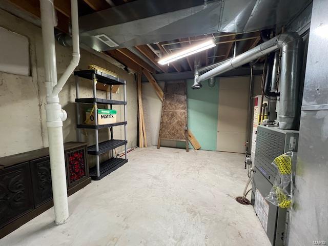 view of basement