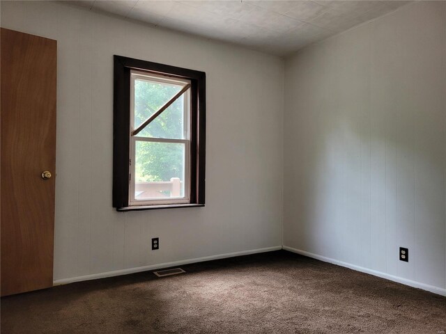 view of carpeted empty room