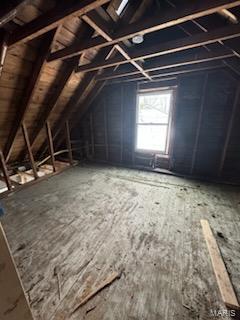 view of attic