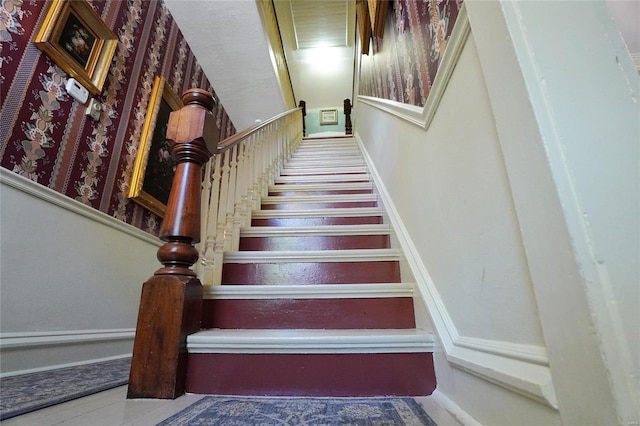 view of staircase