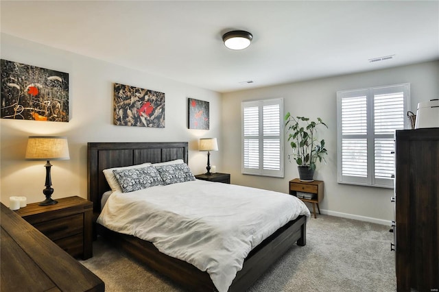 bedroom featuring carpet flooring