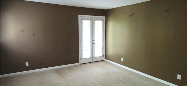 view of carpeted empty room