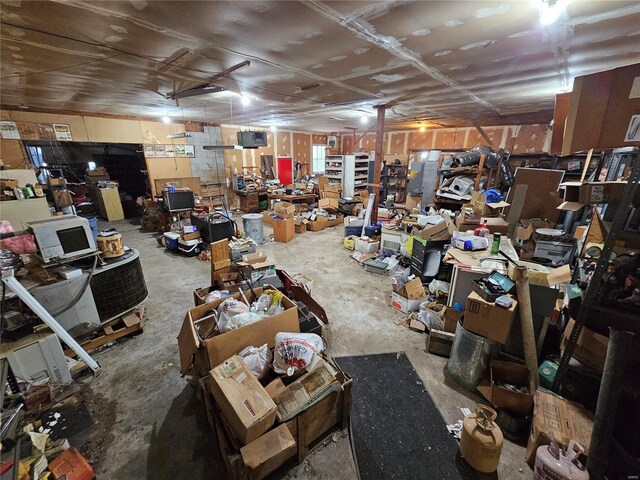 miscellaneous room with concrete flooring