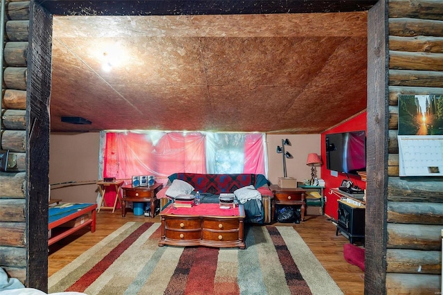 playroom featuring wood-type flooring