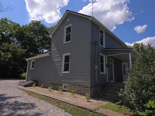 view of side of property