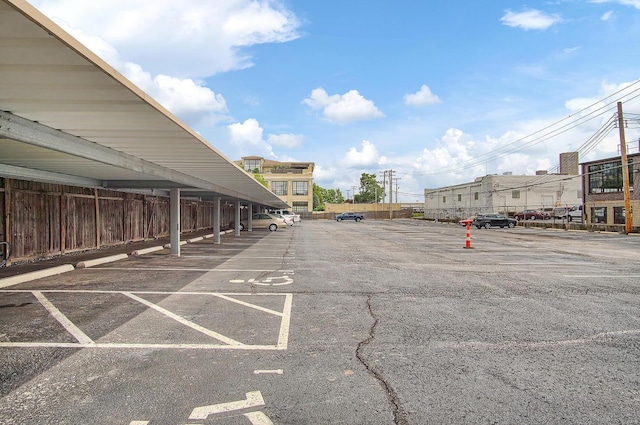 view of vehicle parking