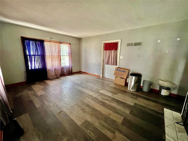 interior space featuring hardwood / wood-style floors