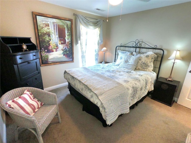 bedroom featuring carpet flooring