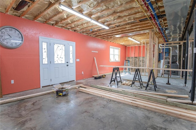 misc room featuring concrete flooring