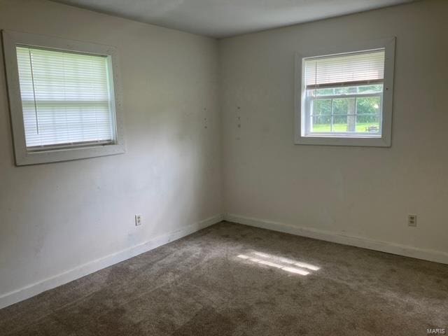 view of carpeted empty room