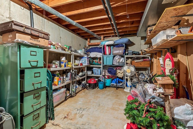 view of storage room