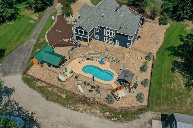 birds eye view of property