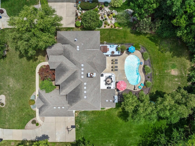 birds eye view of property