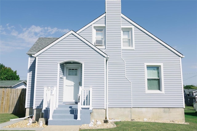 view of rear view of property